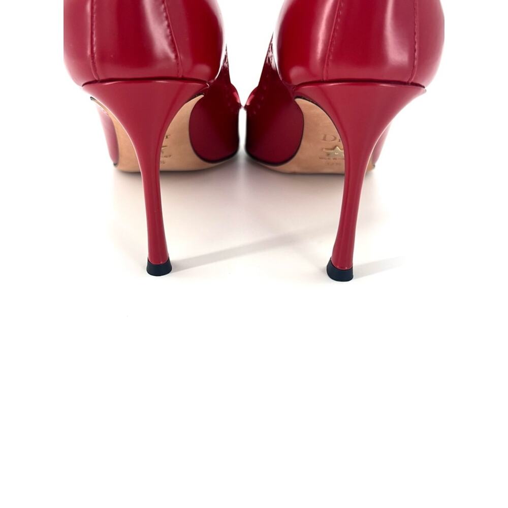 Christian Dior Spectadior Buckle Brogue Maryjane Cap Toe Pointed Toe Pumps 37.5 - Picture 7 of 9